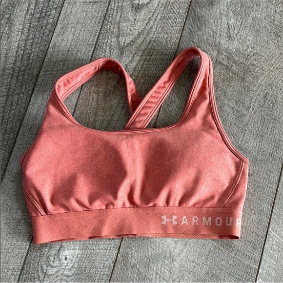 Under Armour Size Small Orange Athletic Sports Bra. - Picture 6 of 6